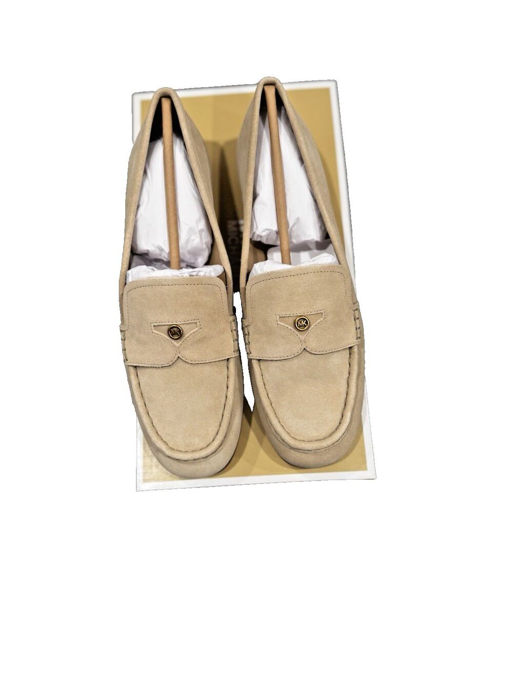 MICHAEL Michael Kors Women's Jennings Slip-On Khaki Loafers Size 10